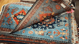 26481-Chobi Ziegler Hand-Knotted/Handmade Afghan Rug/Carpet Modern Authentic/Size: 3'4" x 1'6"