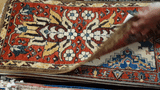 26495-Chobi Ziegler Hand-Knotted/Handmade Afghan Rug/Carpet Modern Authentic/Size: 3'2" x 1'6"