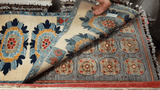 26506-Chobi Ziegler Hand-Knotted/Handmade Afghan Rug/Carpet Modern Authentic/Size: 3'3" x 1'7"