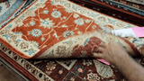 26524-Chobi Ziegler Hand-Knotted/Handmade Afghan Rug/Carpet Modern Authentic/Size: 2'8" x 1'8"