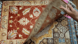 26529-Chobi Ziegler Hand-Knotted/Handmade Afghan Rug/Carpet Modern Authentic/Size: 2'9" x 1'9"