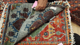 26534-Chobi Ziegler Hand-Knotted/Handmade Afghan Rug/Carpet Modern Authentic/Size: 2'0" x 1'3"
