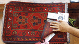 26583 - Khal Mohammad Afghan Hand-Knotted Authentic/Traditional/Rug/Size: 2'0" x 1'3"