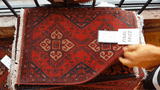26595 - Khal Mohammad Afghan Hand-Knotted Authentic/Traditional/Rug/Size: 2'0" x 1'3"