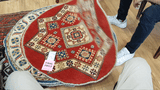 26624 - Kazak Hand-Knotted/Handmade Afghan Tribal/Nomadic Authentic/Size: 3'4" x 3'3"
