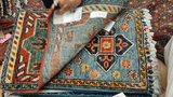 26677 -  Hand-knotted Contemporary Chobi Ziegler /Modern Carpet/Rug / Size: 2'0" x1'3"