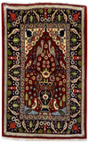 26741-Sarough Hand-Knotted/Handmade Persian Rug/Carpet Traditional Authentic/ Size: 3'1"x 2'3"