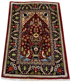26741-Sarough Hand-Knotted/Handmade Persian Rug/Carpet Traditional Authentic/ Size: 3'1"x 2'3"