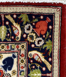26741-Sarough Hand-Knotted/Handmade Persian Rug/Carpet Traditional Authentic/ Size: 3'1"x 2'3"