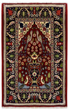 26741-Sarough Hand-Knotted/Handmade Persian Rug/Carpet Traditional Authentic/ Size: 3'1"x 2'3"