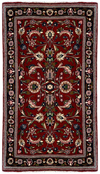 26744-Sarough Hand-Knotted/Handmade Persian Rug/Carpet Traditional Authentic/ Size: 3'5"x 2'2"