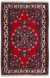 26751-Hamadan Hand-Knotted/Handmade Persian Rug/Carpet Tribal/Nomadic Authentic/ Size: 3'7" x 2'9"