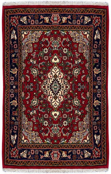 26754-Sarough Hand-Knotted/Handmade Persian Rug/Carpet Traditional Authentic/ Size: 3'7"x 2'7"