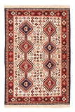 26775-Yalameh Hand-Knotted/Handmade Persian Rug/Carpet Tribal/Nomadic Authentic/ Size: 4'9" x 3'4"