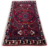 26789-Hamadan Hand-Knotted/Handmade Persian Rug/Carpet Tribal/Nomadic Authentic/ Size: 3'6" x 1'11"