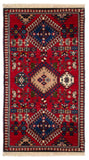 26792-Yalameh Hand-Knotted/Handmade Persian Rug/Carpet Tribal/Nomadic Authentic/ Size: 3'2" x 1'8"