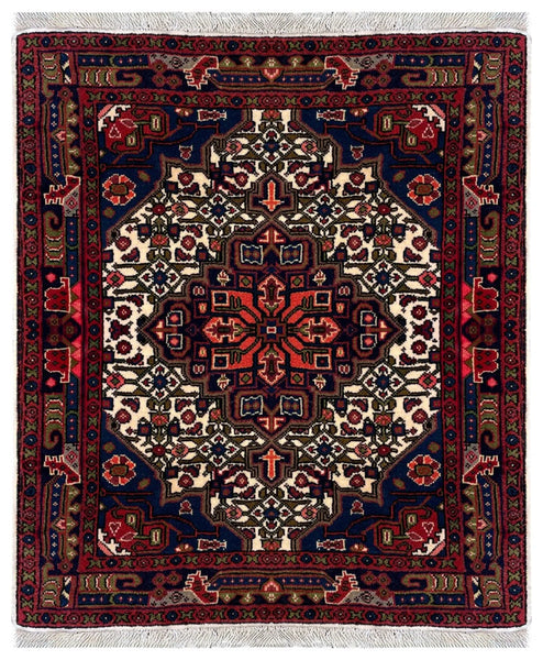 26816-Hamadan Hand-Knotted/Handmade Persian Rug/Carpet Tribal/Nomadic Authentic/ Size: 2'9" x 2'7"