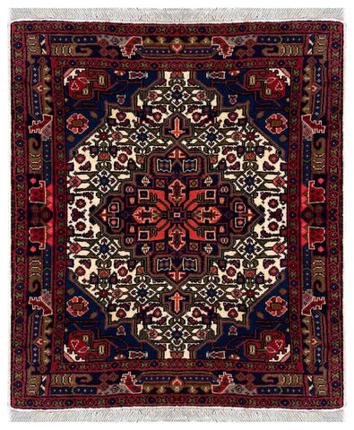 26816-Hamadan Hand-Knotted/Handmade Persian Rug/Carpet Tribal/Nomadic Authentic/ Size: 2'9" x 2'7"