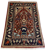 26819-Sarough Hand-Knotted/Handmade Persian Rug/Carpet Traditional Authentic/ Size: 3'1"x 2'0"