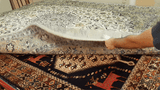 26824-Kashan(Semi Antique)/ Hand-Knotted/Handmade Persian Rug/Carpet Traditional Authentic/ Size: 13'4" x 9'7"