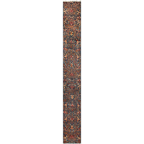 26899- Royal Chobi Ziegler Afghan Hand-Knotted Contemporary/Traditional/Size: 17'9" x 2'3"/541cm x 69cm