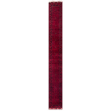 26909-Khal Mohammad Hand-Knotted/Handmade Afghan Rug/Carpet Traditional/Authentic/Size: 19'3" x 2'8"/587cm x 81cm