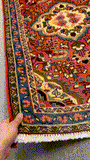 27185-Hamadan Hand-Knotted/Handmade Persian Rug/Carpet Tribal/Nomadic Authentic/ Size: 3'11" x 2'5"/120cm x 74cm