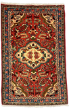 27185-Hamadan Hand-Knotted/Handmade Persian Rug/Carpet Tribal/Nomadic Authentic/ Size: 3'11" x 2'5"/120cm x 74cm