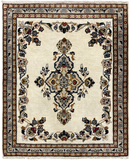 27186-Kashan Hand-Knotted/Handmade Persian Rug/Carpet Traditional/Authentic/Size: 3'6" x 2'10" /108cm x 87cm