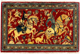 27187-Kashan Hand-Knotted/Handmade Persian Rug/Carpet Traditional/Authentic/Size: 3'3" x 2'2" /100cm x 66cm