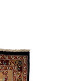 27189-Moud Handmade /Hand-Knotted Persian Rug/Traditional/Carpet Authentic/ Size: 3'7" x 2'5" /109cm x 73cm