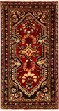 27191-Hamadan Hand-Knotted/Handmade Persian Rug/Carpet Tribal/Nomadic Authentic/ Size: 4'1" x 2'2"/126cm x 66cm