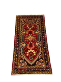 27191-Hamadan Hand-Knotted/Handmade Persian Rug/Carpet Tribal/Nomadic Authentic/ Size: 4'1" x 2'2"/126cm x 66cm