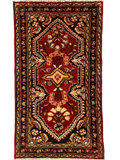 27191-Hamadan Hand-Knotted/Handmade Persian Rug/Carpet Tribal/Nomadic Authentic/ Size: 4'1" x 2'2"/126cm x 66cm