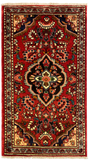 27193-Hamadan Hand-Knotted/Handmade Persian Rug/Carpet Tribal/Nomadic Authentic/ Size: 4'8" x 2'7"/142cm x 78cm