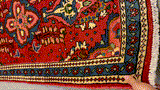27194-Hamadan Hand-Knotted/Handmade Persian Rug/Carpet Tribal/Nomadic Authentic/ Size: 4'5" x 2'5"/135cm x 74cm