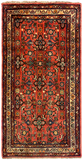 27196-Hamadan Hand-Knotted/Handmade Persian Rug/Carpet Tribal/Nomadic Authentic/ Size: 4'10" x 2'6"/148cm x 77cm