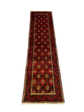 27202- Royal Balutch Persian Hand-knotted Authentic/Nomadic/Tribal Rug/Carpet/ Size: 7'1" x 1'10"/215cm x 57cm
