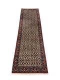 27204-Bidjar Hand-Knotted/Handmade Persian Rug/Carpet Traditional/ Authentic/ Size: 7'8"x 2'4"/233cm x 71cm