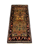 27206-Hamadan Hand-Knotted/Handmade Persian Rug/Carpet Tribal/Nomadic Authentic/ Size: 5'3" x 2'6"/159cm x 75cm