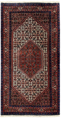 27210-Bidjar Hand-Knotted/Handmade Persian Rug/Carpet Traditional/ Authentic/ Size: 4'7"x 2'4"/140cm x 70cm