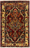 27211-Hamadan Hand-Knotted/Handmade Persian Rug/Carpet Tribal/Nomadic Authentic/ Size: 3'1" x 1'11"/95cm x 59cm