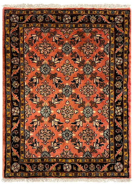 27212-Hamadan Hand-Knotted/Handmade Persian Rug/Carpet Tribal/Nomadic Authentic/ Size:3'5" x 2'6"/104cm x 75cm