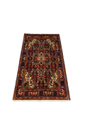 27213-Hamadan Hand-Knotted/Handmade Persian Rug/Carpet Tribal/Nomadic Authentic/ Size: 3'6" x 2'2"/106cm x 65cm