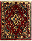 27215-Hamadan Hand-Knotted/Handmade Persian Rug/Carpet Tribal/Nomadic Authentic/ Size: 3'0" x 2'4"/90cm x 70cm