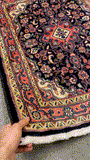 27217-Hamadan Hand-Knotted/Handmade Persian Rug/Carpet Tribal/Nomadic Authentic/ Size: 3'3" x 2'4"/99cm x 72cm