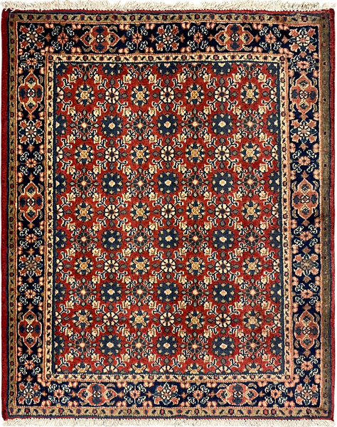 27218-Hamadan Hand-Knotted/Handmade Persian Rug/Carpet Tribal/Nomadic Authentic/ Size: 3'1" x 2'5"/90cm x 73cm