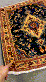 27220-Hamadan Hand-Knotted/Handmade Persian Rug/Carpet Tribal/Nomadic Authentic/ Size: 2'9" x 2'4"/83cm x 70cm