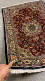 27222-Bidjar Hand-Knotted/Handmade Persian Rug/Carpet Traditional/ Authentic/ Size: 2'10"x 1'10"/87cm x 58cm