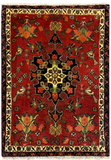 27223-Hamadan Hand-Knotted/Handmade Persian Rug/Carpet Tribal/Nomadic Authentic/ Size: 3'3" x 2'3"/98cm x 70cm